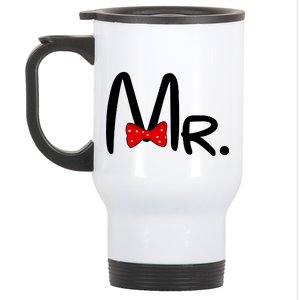 Mr. Bow Tie Cute Matching Couples Stainless Steel Travel Mug