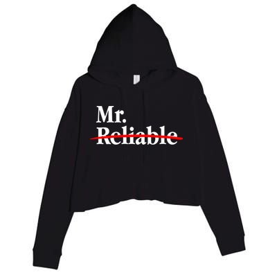 Mr. Unreliable Crop Fleece Hoodie