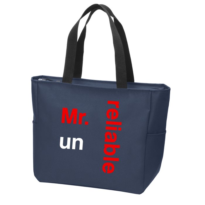 Mr. Unreliable Oklahoma Basketball Zip Tote Bag