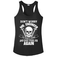 Mr Engineer I'll Make It Work And Save Your Job Ladies PosiCharge Competitor Racerback Tank