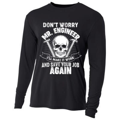 Mr Engineer I'll Make It Work And Save Your Job Cooling Performance Long Sleeve Crew