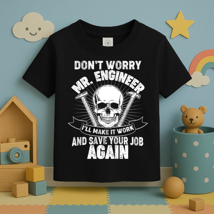 Mr Engineer I'll Make It Work And Save Your Job Toddler T-Shirt