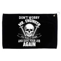 Mr Engineer I'll Make It Work And Save Your Job Grommeted Golf Towel