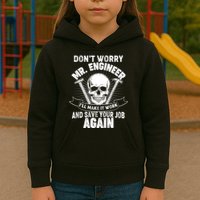Mr Engineer I'll Make It Work And Save Your Job Kids Hoodie