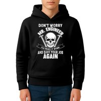 Mr Engineer I'll Make It Work And Save Your Job Kids Hoodie