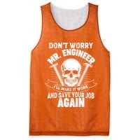 Mr Engineer I'll Make It Work And Save Your Job Mesh Reversible Basketball Jersey Tank