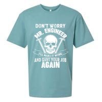 Mr Engineer I'll Make It Work And Save Your Job Sueded Cloud Jersey T-Shirt