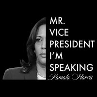Mr Vice President I'm Speaking Kamala Harris Portrait V-Neck T-Shirt