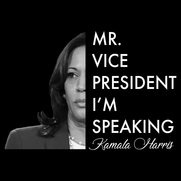 Mr Vice President I'm Speaking Kamala Harris Portrait V-Neck T-Shirt