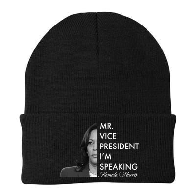 Mr Vice President I'm Speaking Kamala Harris Portrait Beanie