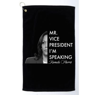 Mr Vice President I'm Speaking Kamala Harris Portrait Golf Towel