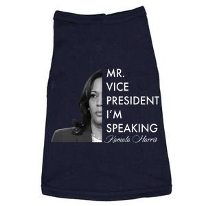 Mr Vice President I'm Speaking Kamala Harris Portrait Doggie Tank