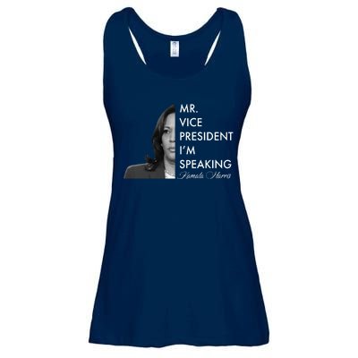 Mr Vice President I'm Speaking Kamala Harris Portrait Ladies Essential Flowy Tank