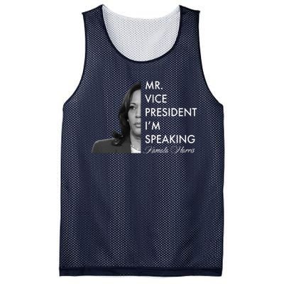 Mr Vice President I'm Speaking Kamala Harris Portrait Mesh Reversible Basketball Jersey Tank