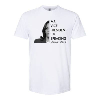 Mr Vice President I'm Speaking Kamala Harris Portrait Softstyle® CVC T-Shirt