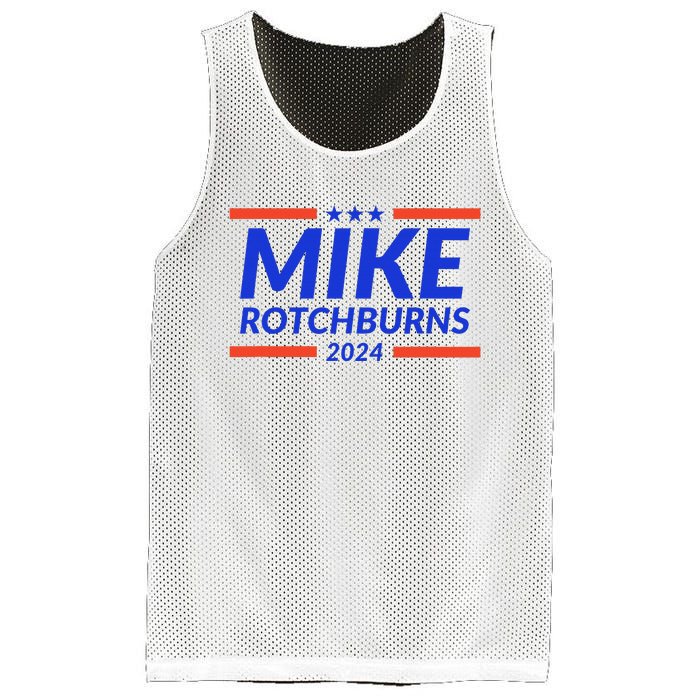 Mike Rotchburns 2024 Funny Gag Gift Mesh Reversible Basketball Jersey Tank