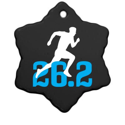 Marathon Running 26 2 Miles Marathon Runner Gift Ceramic Star Ornament