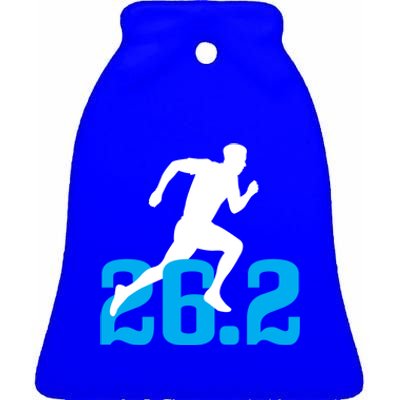 Marathon Running 26 2 Miles Marathon Runner Gift Ceramic Bell Ornament