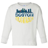 Marathon Runner 262 Miles Runnah Toddler Long Sleeve Shirt