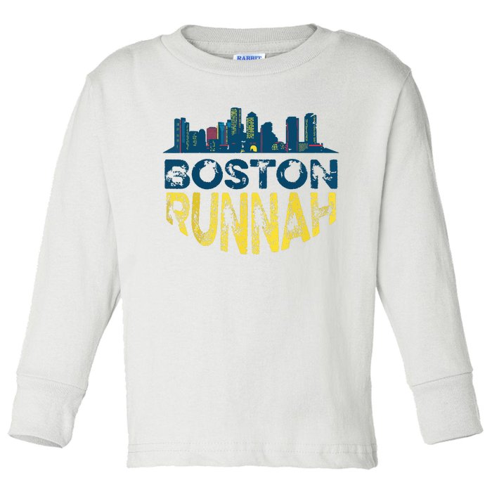 Marathon Runner 262 Miles Runnah Toddler Long Sleeve Shirt