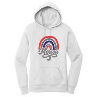 Merica Rainbow 4th Of July Patriotic Funny Women's Pullover Hoodie