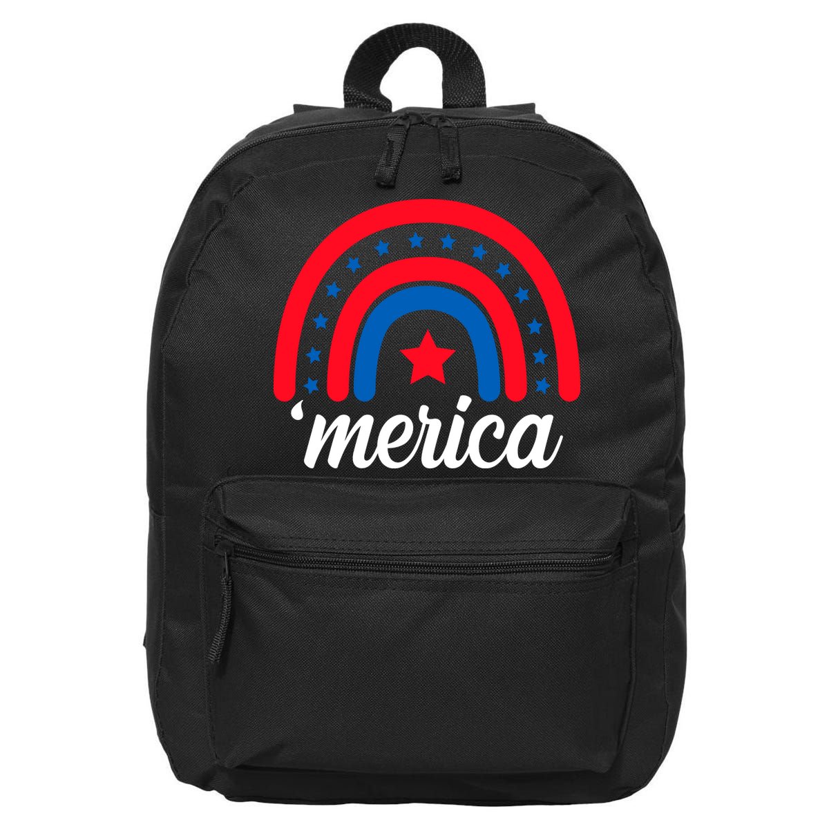 Merica Rainbow 4th Of July Celebration 16 in Basic Backpack