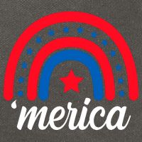 Merica Rainbow 4th Of July Celebration Cotton Canvas Backpack