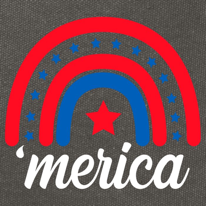 Merica Rainbow 4th Of July Celebration Cotton Canvas Backpack