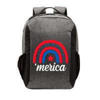 Merica Rainbow 4th Of July Celebration Vector Backpack