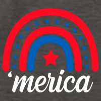 Merica Rainbow 4th Of July Celebration Vector Backpack