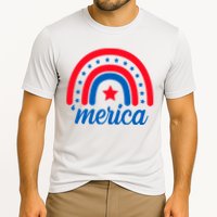Merica Rainbow 4th Of July Celebration Cooling Performance Crew T-Shirt
