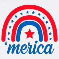 Merica Rainbow 4th Of July Celebration Cooling Performance Crew T-Shirt