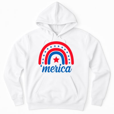 Merica Rainbow 4th Of July Celebration Hoodie
