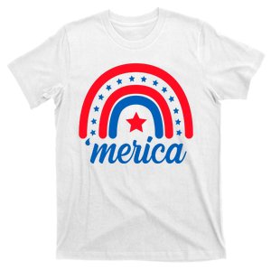 Merica Rainbow 4th Of July Celebration T-Shirt