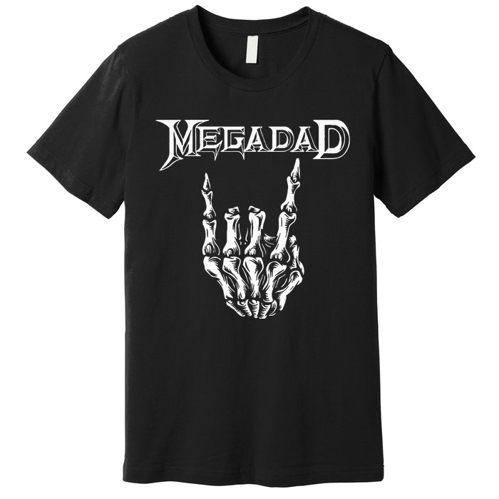 Megadad Retro 90s Hard Rock Band Heavy Metal Premium T-Shirt