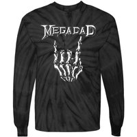 Megadad Retro 90s Hard Rock Band Heavy Metal Tie-Dye Long Sleeve Shirt