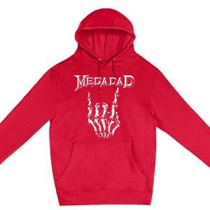 Megadad Retro 90s Hard Rock Band Heavy Metal Premium Pullover Hoodie