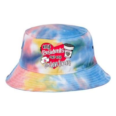 My Residents Are My Valentine Valentines Day Doctor Nurse Tie Dye Newport Bucket Hat