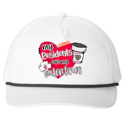 My Residents Are My Valentine Valentines Day Doctor Nurse Snapback Five-Panel Rope Hat