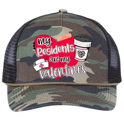 My Residents Are My Valentine Valentines Day Doctor Nurse Retro Rope Trucker Hat Cap