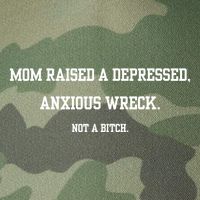 Mom Raised A Depressed Anxious Wreck Not A Bitch Legacy Tie Dye Trucker Hat