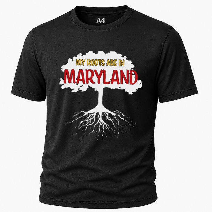 My Roots Are In Maryland I Love Maryland Md State Pride Cooling Performance Crew T-Shirt