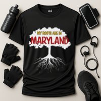My Roots Are In Maryland I Love Maryland Md State Pride Cooling Performance Crew T-Shirt