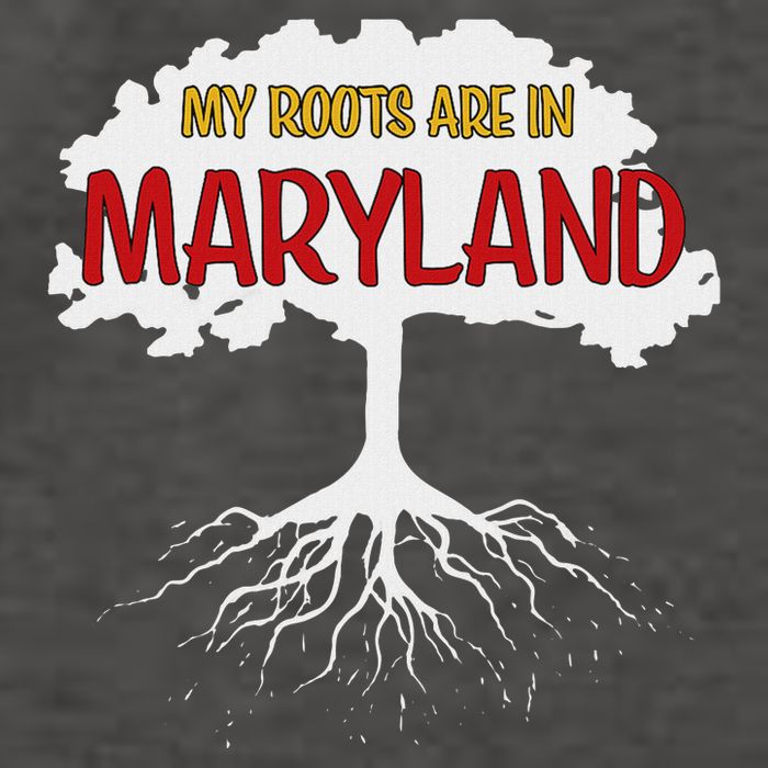 My Roots Are In Maryland I Love Maryland Md State Pride Vector Backpack