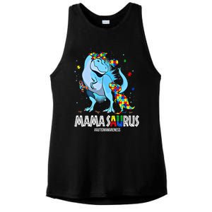 Mamasaurus Rex Autism Awareness Autistic MotherS Day Funny Gift Ladies PosiCharge Tri-Blend Wicking Tank