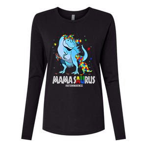 Mamasaurus Rex Autism Awareness Autistic MotherS Day Funny Gift Womens Cotton Relaxed Long Sleeve T-Shirt