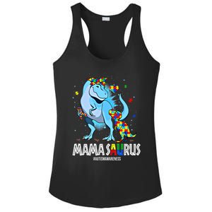 Mamasaurus Rex Autism Awareness Autistic MotherS Day Funny Gift Ladies PosiCharge Competitor Racerback Tank