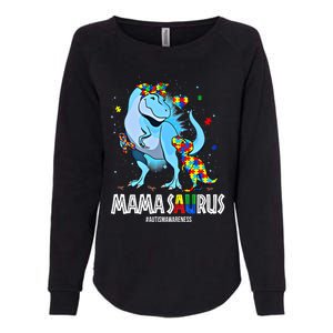 Mamasaurus Rex Autism Awareness Autistic MotherS Day Funny Gift Womens California Wash Sweatshirt