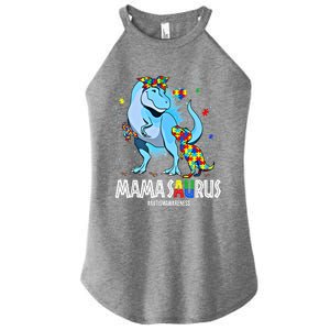 Mamasaurus Rex Autism Awareness Autistic MotherS Day Funny Gift Women's Perfect Tri Rocker Tank