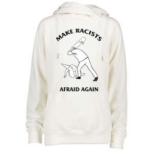 Make Racists Afraid Again Womens Funnel Neck Pullover Hood